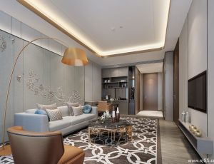 164-客厅模型/客餐厅/会客厅/起居室/3D模型