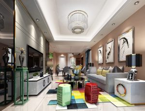 169-客厅模型/客餐厅/会客厅/起居室/3D模型