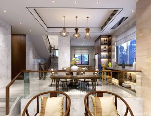 57-客厅模型/客餐厅/会客厅/起居室/3D模型