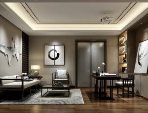 79-书房模型/读书房效果图/3D模型/无水印模型/书房3D模型