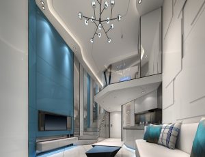 166-客厅模型/客餐厅/会客厅/起居室/3D模型