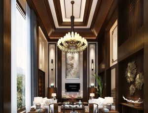 338-客厅模型/客餐厅/会客厅/起居室/3D模型