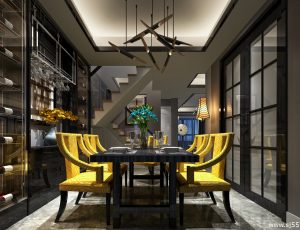 44-餐厅模型/中餐厅/西餐厅/餐吧台/3D模型