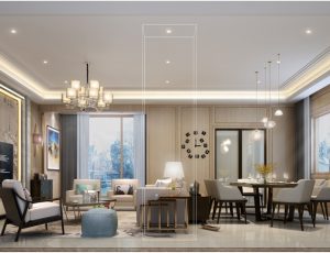 345-客厅模型/客餐厅/会客厅/起居室/3D模型