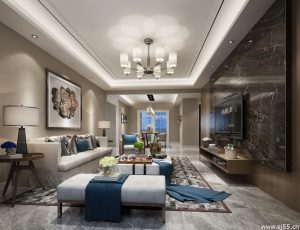 240-客厅模型/客餐厅/会客厅/起居室/3D模型