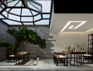 58-书房模型/读书房效果图/3D模型/无水印模型/书房3D模型