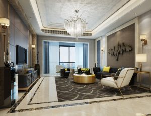 388-客厅模型/客餐厅/会客厅/起居室/3D模型