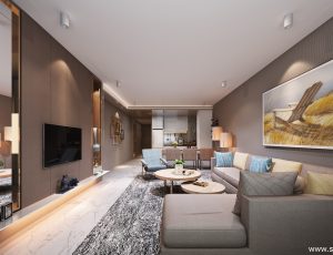 31-客厅模型/客餐厅/会客厅/起居室/3D模型