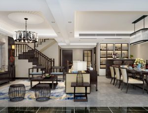 600-客厅模型/客餐厅/会客厅/起居室/3D模型