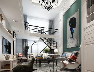 435-客厅模型/客餐厅/会客厅/起居室/3D模型