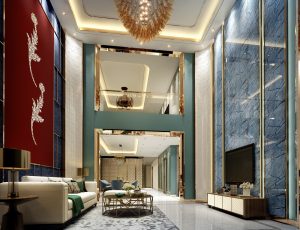 601-客厅模型/客餐厅/会客厅/起居室/3D模型