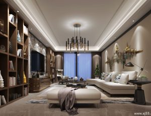 510-客厅模型/客餐厅/会客厅/起居室/3D模型