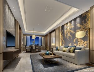 573-客厅模型/客餐厅/会客厅/起居室/3D模型