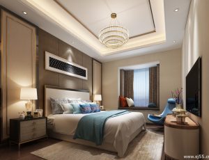 222-卧室/父母房/次卧模型/卧室效果图/3D模型