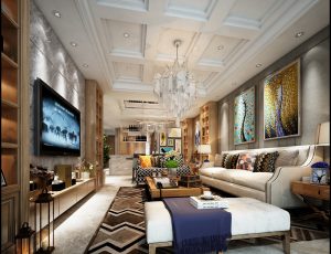 97-客厅模型/客餐厅/会客厅/起居室/3D模型