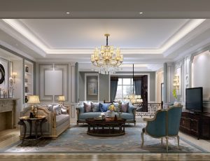 412-客厅模型/客餐厅/会客厅/起居室/3D模型