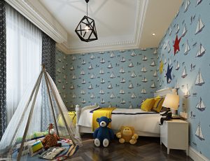 10-儿童房模型/儿童房效果图/3D模型/无水印模型/小孩房3D模型