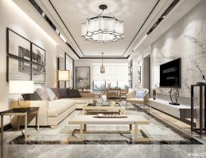 562-客厅模型/客餐厅/会客厅/起居室/3D模型