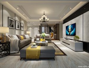 255-客厅模型/客餐厅/会客厅/起居室/3D模型