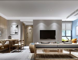 605-客厅模型/客餐厅/会客厅/起居室/3D模型