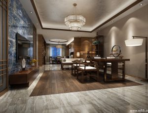 233-客厅模型/客餐厅/会客厅/起居室/3D模型