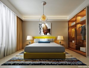 252-卧室/父母房/次卧模型/卧室效果图/3D模型