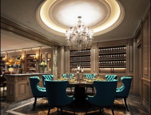 15-餐厅模型/中餐厅/西餐厅/餐吧台/3D模型