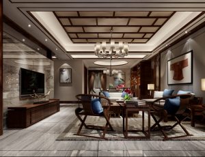 90-客厅模型/客餐厅/会客厅/起居室/3D模型