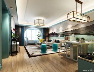 117-客厅模型/客餐厅/会客厅/起居室/3D模型