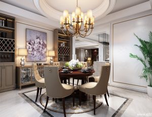 420-客厅模型/客餐厅/会客厅/起居室/3D模型