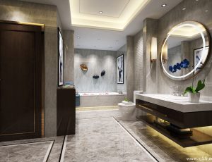 77-卫生间模型/洗手间效果图/3D模型/无水印模型/卫生间3D模型