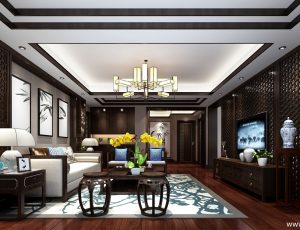 124-客厅模型/客餐厅/会客厅/起居室/3D模型