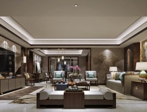 569-客厅模型/客餐厅/会客厅/起居室/3D模型