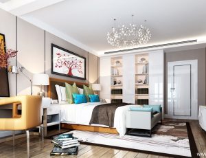 153-卧室/父母房/次卧模型/卧室效果图/3D模型