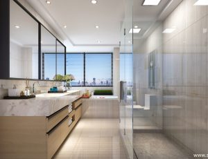 43-卫生间模型/洗手间效果图/3D模型/无水印模型/卫生间3D模型