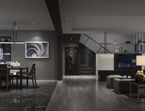 528-客厅模型/客餐厅/会客厅/起居室/3D模型