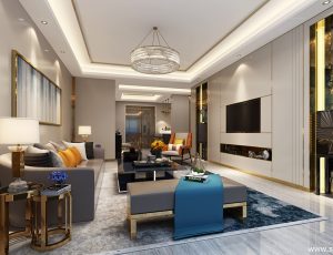 24-客厅模型/客餐厅/会客厅/起居室/3D模型