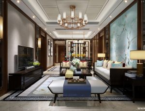 297-客厅模型/客餐厅/会客厅/起居室/3D模型