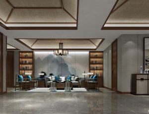 596-客厅模型/客餐厅/会客厅/起居室/3D模型