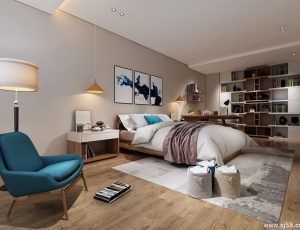 296-卧室/父母房/次卧模型/卧室效果图/3D模型