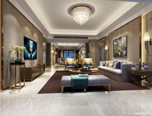 216-客厅模型/客餐厅/会客厅/起居室/3D模型