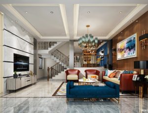 379-客厅模型/客餐厅/会客厅/起居室/3D模型