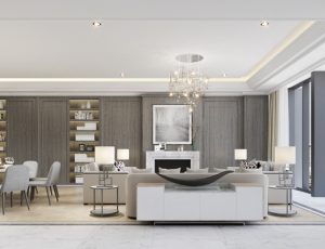 440-客厅模型/客餐厅/会客厅/起居室/3D模型