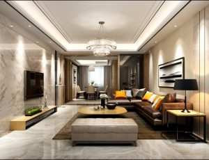 246-客厅模型/客餐厅/会客厅/起居室/3D模型