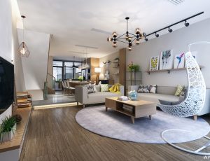 252-客厅模型/客餐厅/会客厅/起居室/3D模型