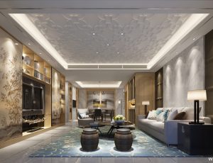 28-客厅模型/客餐厅/会客厅/起居室/3D模型