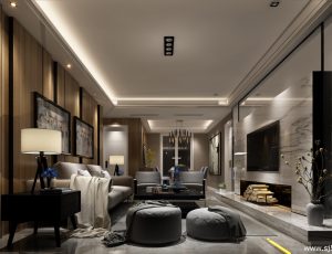 516-客厅模型/客餐厅/会客厅/起居室/3D模型