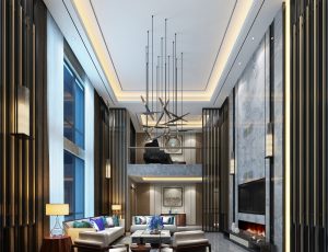 578-客厅模型/客餐厅/会客厅/起居室/3D模型