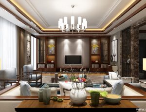 332-客厅模型/客餐厅/会客厅/起居室/3D模型