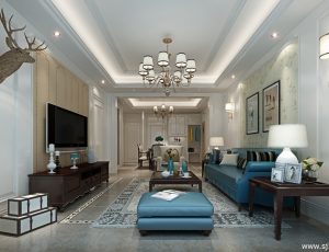 202-客厅模型/客餐厅/会客厅/起居室/3D模型